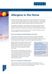 Allergens in the Home