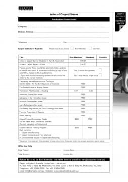 Publications Order Form