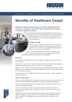 Benefits of Healthcare Carpet